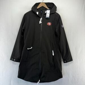 San Francisco 49ers Jacket Women's Large Camano Everyday Long Hooded Parka NEW